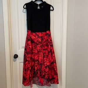 ⭐️NEW⭐️ Beaded High-Low Gown | Size: 14W | Color: Black/Red